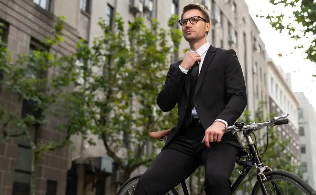 Single button suit