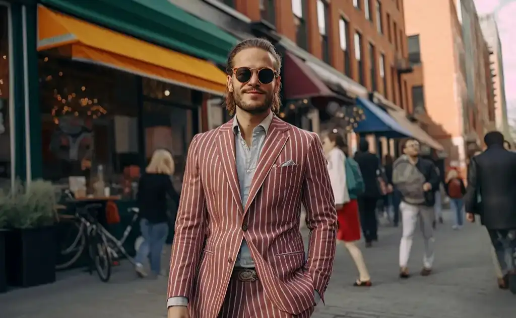 Striped suit