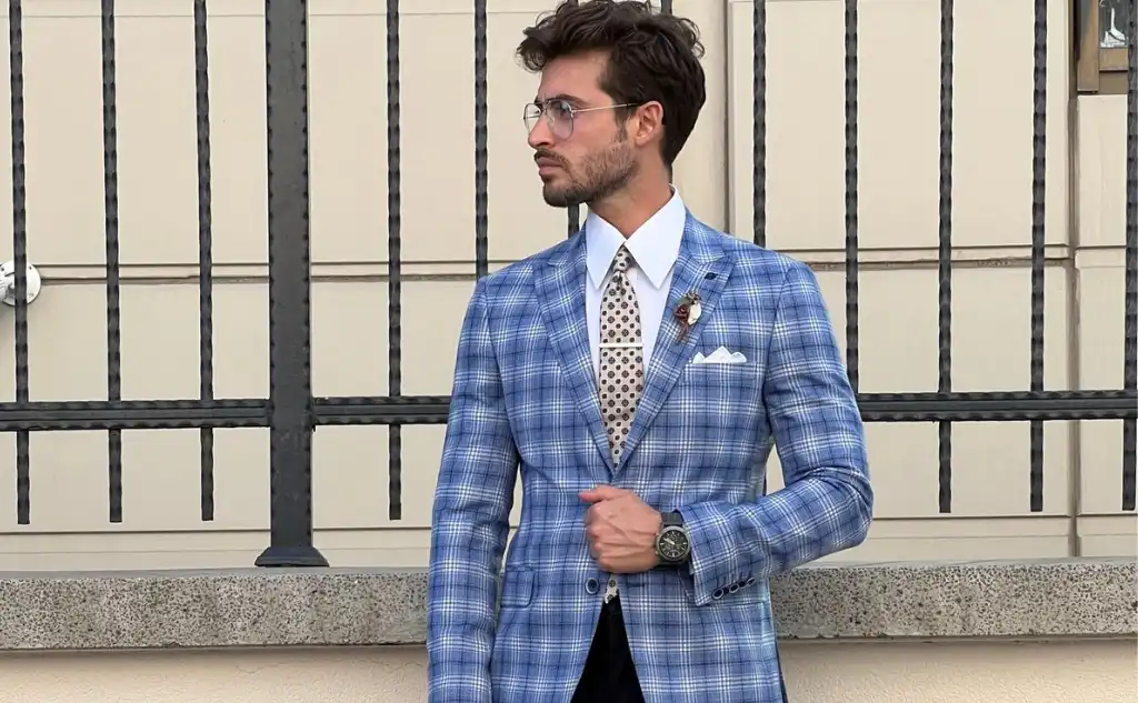 plaid coat